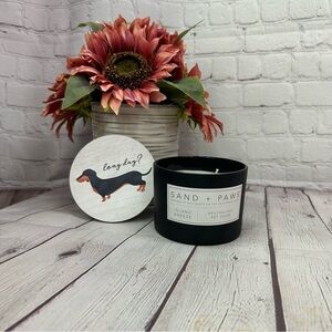 NWT sand + paws Black Candle island breeze dachshund doxie weenie dog